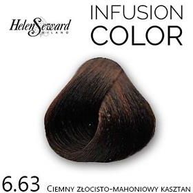 Helen Seward Infusion Color Farba Trwale Koloryzująca 6.63 Ciemny Złocisto-Mahoniowy Kasztan