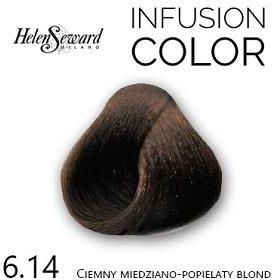 Helen Seward Infusion Color Farba Trwale Koloryzująca 6.14 Ciemny Blond Miedziano-Popielaty
