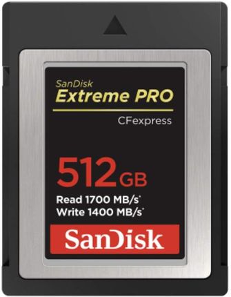 SanDisk Extreme PRO CFexpress Card Type B SDCFE 512Gb SDCFE512GGN4IN