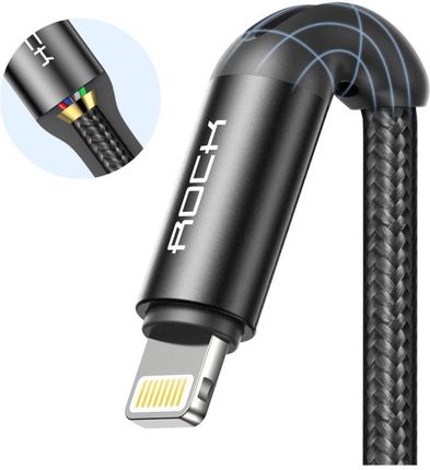Rock Kabel nylonowy R2 USB-C Lightning PD 3A 100cm (02178)