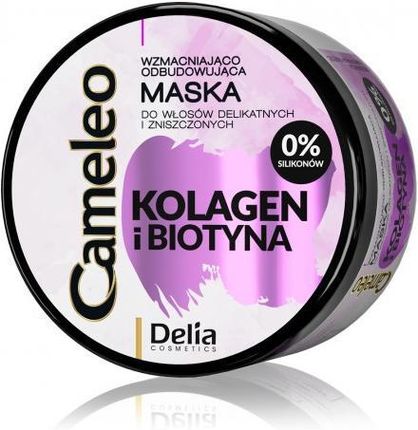 Delia Cosmetics Cameleo Kolagen I Biotyna Maska Wzmacniająco-Odbudowująca 200Ml