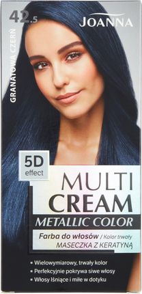 Joanna Multi Cream Color metallic Farba do włosów 42.5 Granatowa czerń
