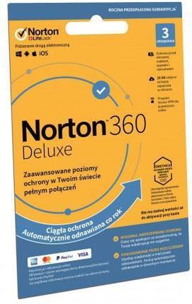 Symantec Norton 360 Deluxe 2019 3 Urządzenia 1Rok