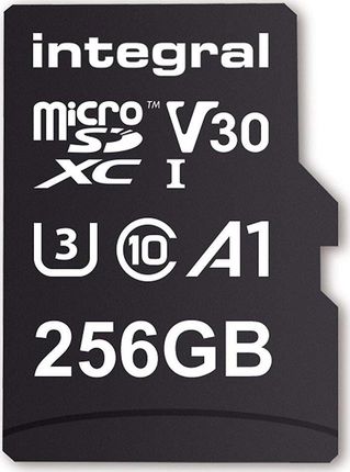 MicroSD Integral MICRO SDXC 256GB 90V30, R:100MB/s W:70MB/s U3 V30