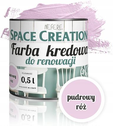 Space Creation Kredowa Farba Do Renowacji - Pudrowy Róż 0,5L (5906874753576)