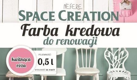 Space Creation Space Creation Farba Kredowa - Kwitnąca Róża 0,5L (5906874753606)