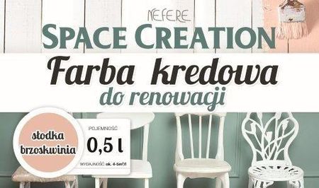 Space Creation Space Creation Farba Kredowa - Słodka Brzoskwinia 0,5L (5906874753590)