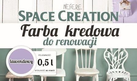 Space Creation Farba Kredowa Do Stylizacji Mebli - Lawenda 0,5L (5906874753637)