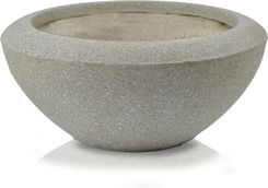 Zdjęcie Donica Ceramiczna Misa Z Rantem Szara 37X18 Cm - Kazimierza Wielka