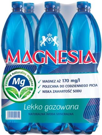 Magnesia Naturalna Woda Mineralna Lekko Gazowana 1,5l