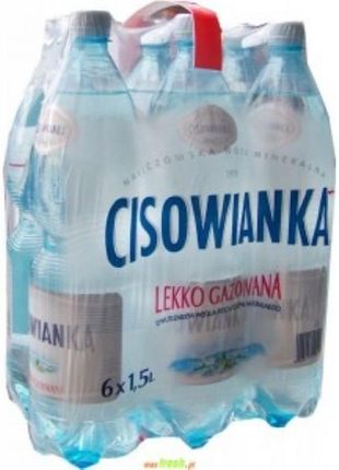 Cisowianka Naturalna Woda Mineralna Lekko Gazowana Niskosodowa 1,5l