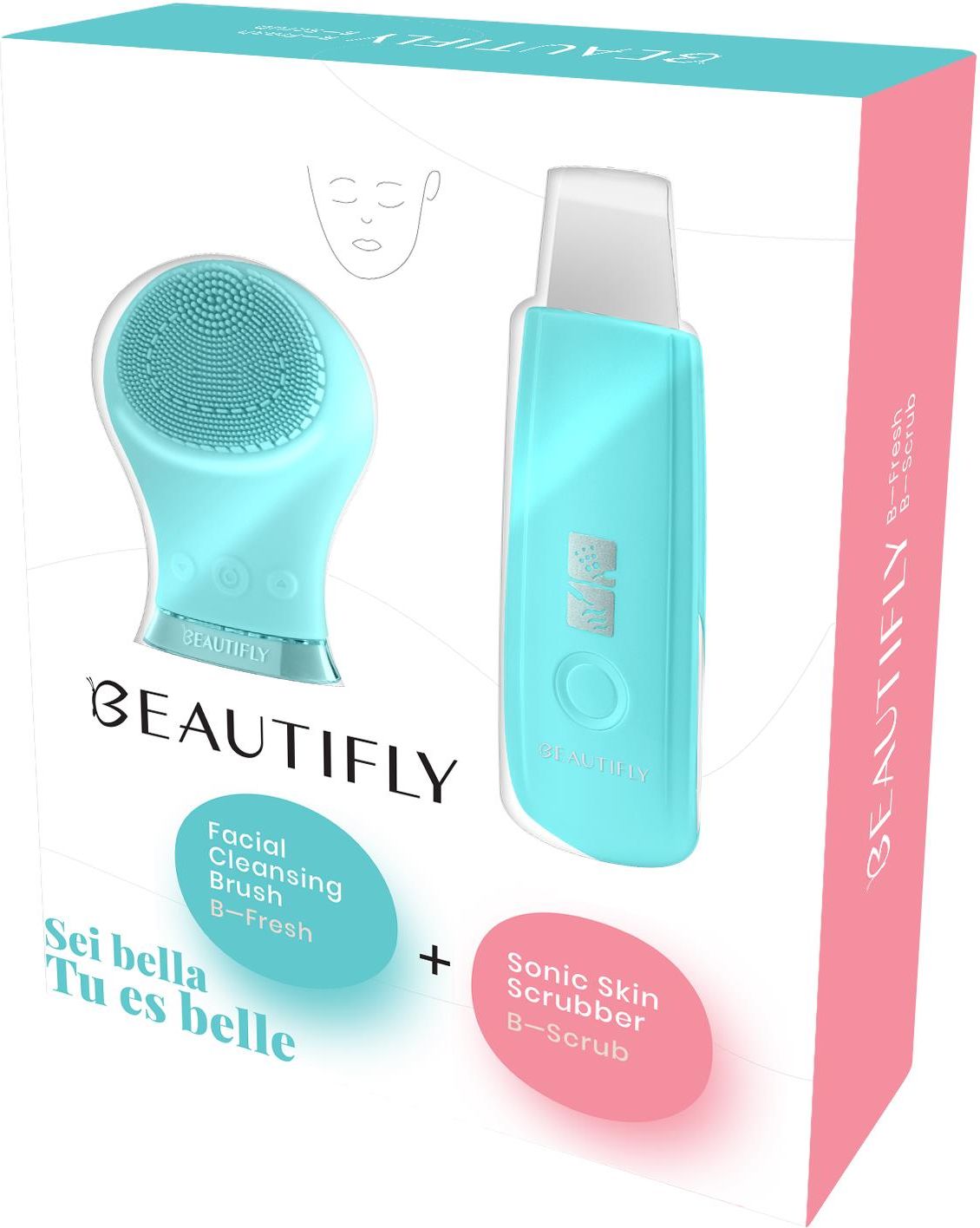 Beautifly Zestaw Peeling Kawitacyjny B-Scrub + Szczoteczka Do Twarzy B ...