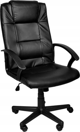 Fotel Biurowy Obrotowy Krzesło Bujanie Eko Skóra 8982