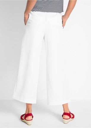 Bonprix JS314 BIAŁE SPODNIE 7/8 KULOTY 44/46 Ceny i