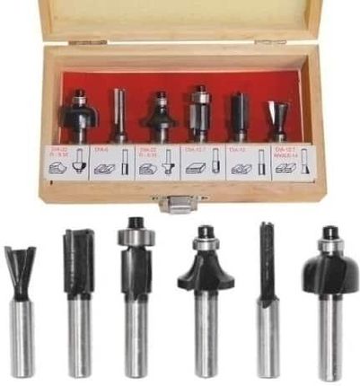 Awtools Komplet Frezów Trzpieniowych Do Drewna 6El. Ø8Mm (Aw40512)