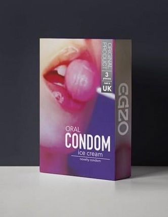 Boss Of Toys Prezerwatywy Egzo Oral Condom Ice Cream 3Pc