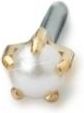 Zdjęcie Blomdahl Kolczyk do przekłuwania uszu tiffany 4 mm pearl złoty tytan medyczny 1 szt kolczyki - Grodzisk Mazowiecki