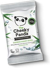 The Cheeky Panda Handy Wipes Nawilżane Chusteczki Bambusowe Małe Opakowanie 12 Sztuki 99% Woda 1% Wyciąg Z Aloesu I Owoców 1590 - Chusteczki nawilżane