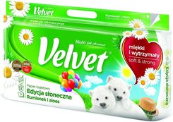 Zdjęcie Velvet Papier Toaletowy Rumianek I Aloes 3 Warstwowy Biały 8 Sztuk Edycja Słoneczna - Jelcz-Laskowice