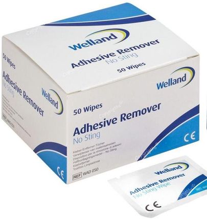 Welland Medical Gaziki Do Zmywania Skóry Welland Adhesive Remover Bezalkoholowe Wad050 