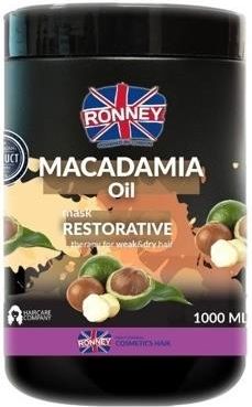 Ronney Mask Macadamia Oil Restorative Maska Do Włosów Suchych Cienkich 1000 Ml 