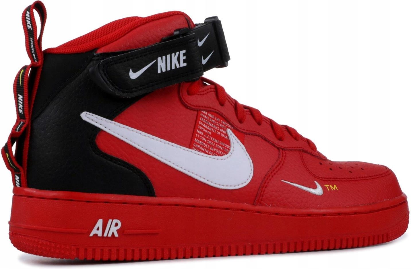 NIKE AIR FORCE 1 MID '07 LV8 RED 804609-605, r. 40 - 8233052715 - oficjalne  archiwum Allegro