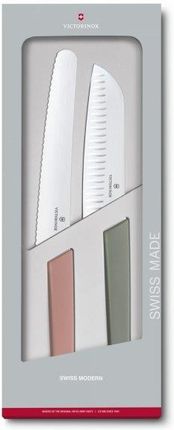 Zestaw 2 noży kuchennych Swiss Modern Victorinox kolorowy  6.9096.22G