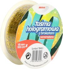 Zdjęcie Taśma hologram samoprzylepna złota Brewis TBHS1 - Mikstat