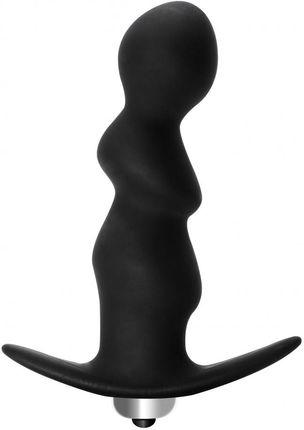 manticore anal plug Alive Anal Pleasure Plug Espiral Metal Pompón Violeta Osc M 1ud main image 1