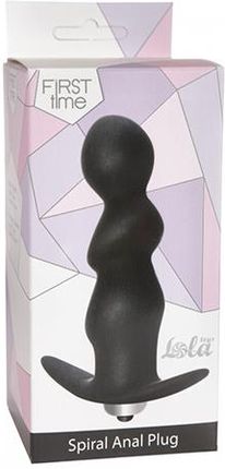 Plug Anal Spiral Vibrating Black