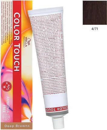 Wella Color Touch Farba Do Włosów Bez Amoniaku 4/71 60Ml
