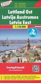 Lettland Autokarten Set / Łotwa Wschód, Łotwa Zachód Mapa samochodowa PRACA ZBIOROWA