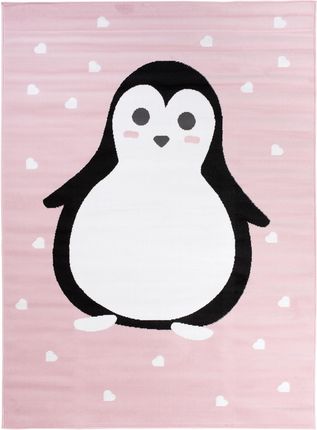 Dywan Pinky 80x150 Pastelowy I Kolorowy Pingwinek
