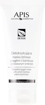 Apis Professional Detox Detoksykująca Maska Żelowa Z Węglem Z Bambusa I Jonizowanym Srebrem 200Ml
