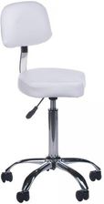 Zdjęcie Barbiero Taboret Kosmetyczny Z Oparciem Bh-7268 Biały - Żory