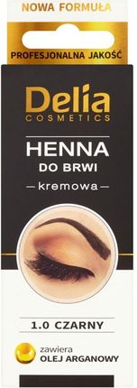 Delia Cosmetics Henna Do Brwi W Kremie Czarny 1.0 15ml