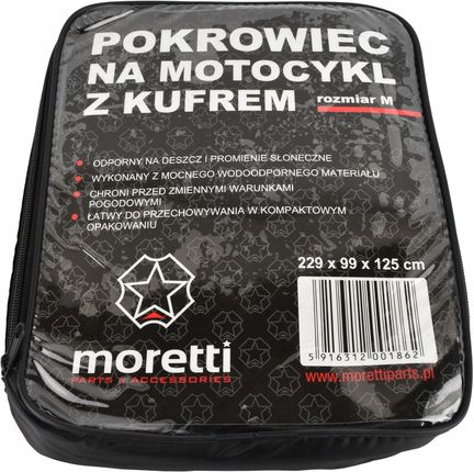 Pokrowiec Na Motocykl Moretti M 229x99x125 kufer