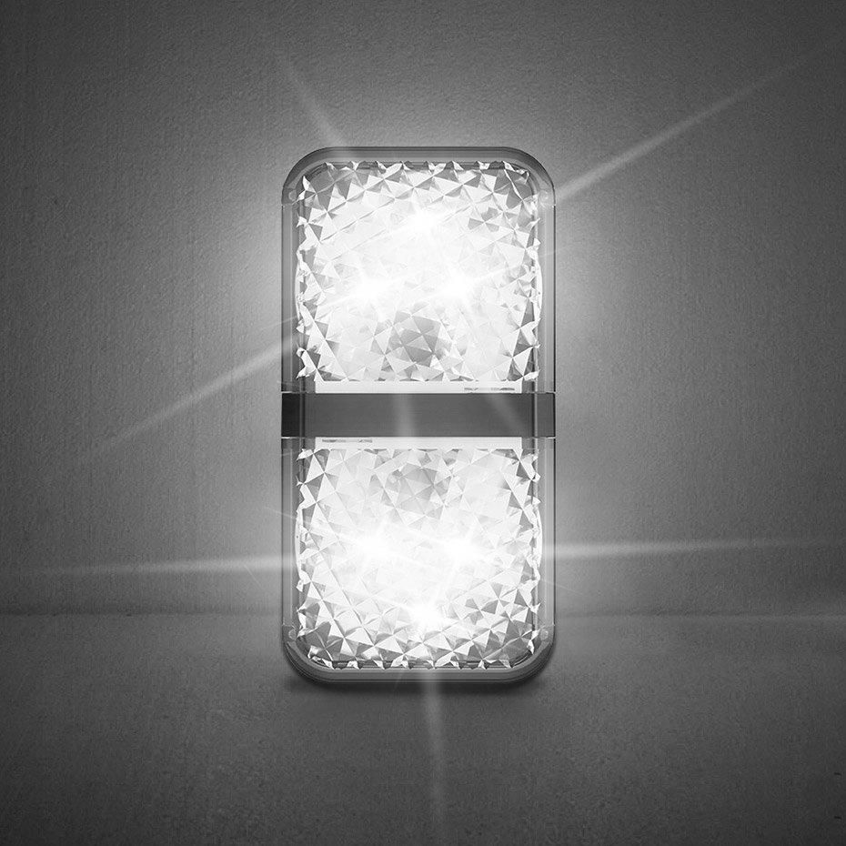 Baseus 2x lampka Led do drzwi samochodu czarny - zdjęcie 1 Baseus 2x lampka Led do drzwi samochodu czarny