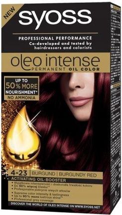 Syoss Oleo Intense farba do włosów trwale koloryzująca z olejkami 4-23 Burgundowa Czerwień 115ml