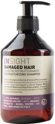 Insight Damaged Hair  Shampoo Szampon Odbudowujący Do Włosów Zniszczonych 900 ml