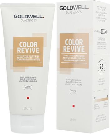 Goldwell Dualsenses Color Revive Odżywka Koloryzująca Ciemny Złoty Blond 200 ml