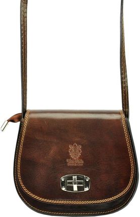 Damska Torebka Skórzana Gregorio 117 ciemny brąz