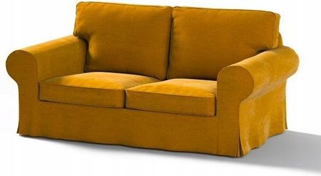 Pokrowiec na sofę Ektorp 2os Ikea miodowy velvet