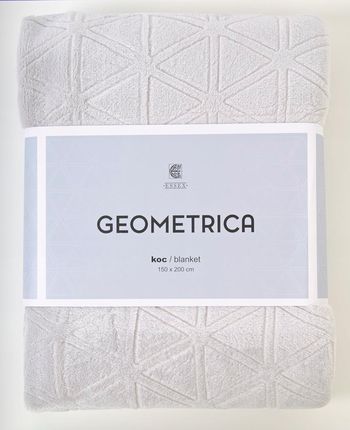 Koc nowoczesny Geometrica 150x200 szary 1