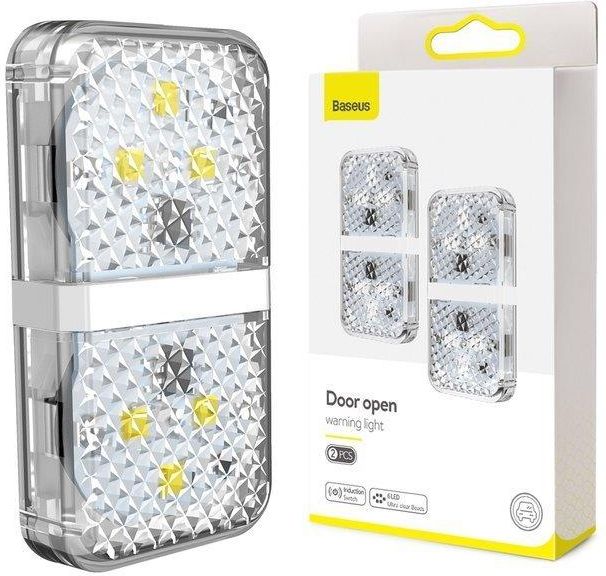 Baseus 2x lampka Led do drzwi samochodu biały - zdjęcie 3 Baseus 2x lampka Led do drzwi samochodu biały