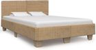 vidaXL Ręcznie wyplatana rama łóżka z rattanu, 140x200 cm