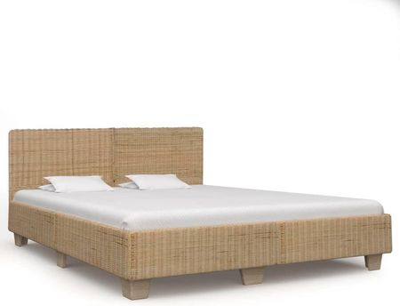 vidaXL Ręcznie wyplatana rama łóżka z rattanu, 180x200 cm