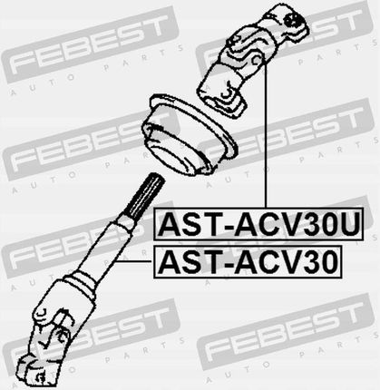 LEXUS 330 [MCV31] WAŁY NAPĘDOWE AST-ACV30U - zdjęcie 2