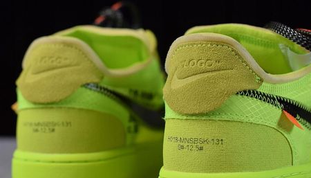 靴 OFF WHITE NIKE AIR FORCE 1 LOW US8 OFF-WHITE × NIKE AIR FORCE 1 LOW BLACK & VOLT オフホワイト