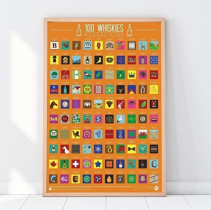 Gift Republic Plakat Zdrapka 100 Whisky Do Wypicia - zdjęcie 3